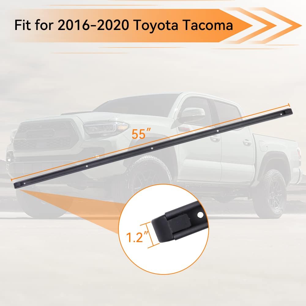 MELIPRON Front Header Deck Rail Fit for 20162019 Toyota Truck