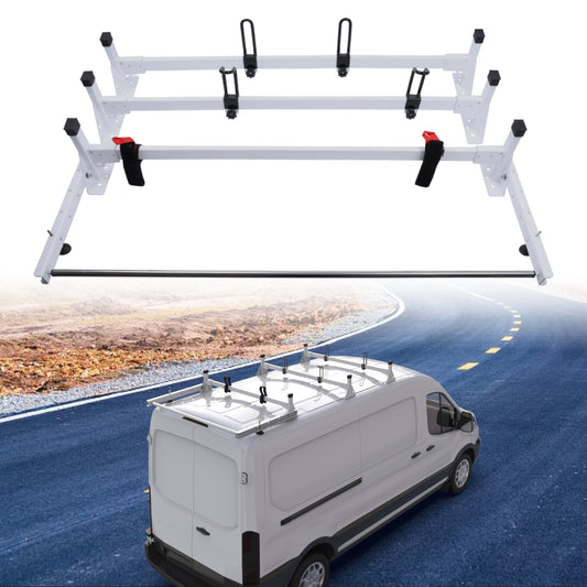 Melipron ladder rack for van with rear cargo roller-5
