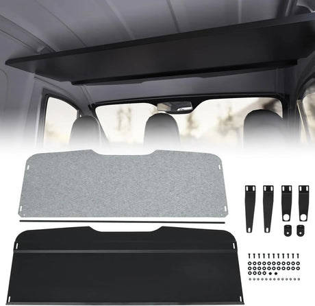 Sprinter Aluminum Van Headliner Shelf with Curtain Rod-5