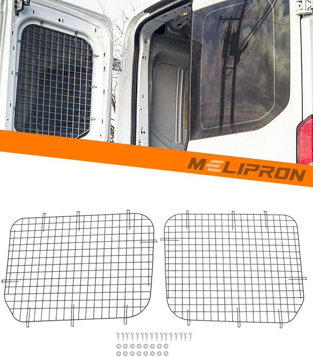 2Pcs Rear Security Window Screens for 2015-2024 Ford Transit - MELIPRON