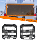 2Pcs Rear Security Window Screens Molle Panel for RAM ProMaster