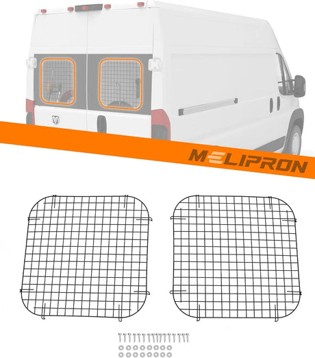 2Pcs Rear Security Window Screens for RAM ProMaster - MELIPRON