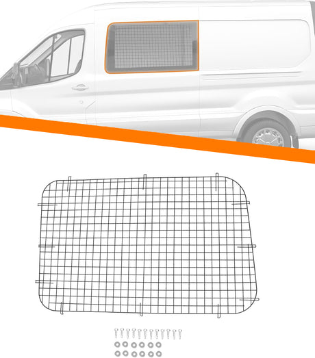 Side Security Window Screens for 2015-2024 Ford Transit High/Medium Roof - MELIPRON