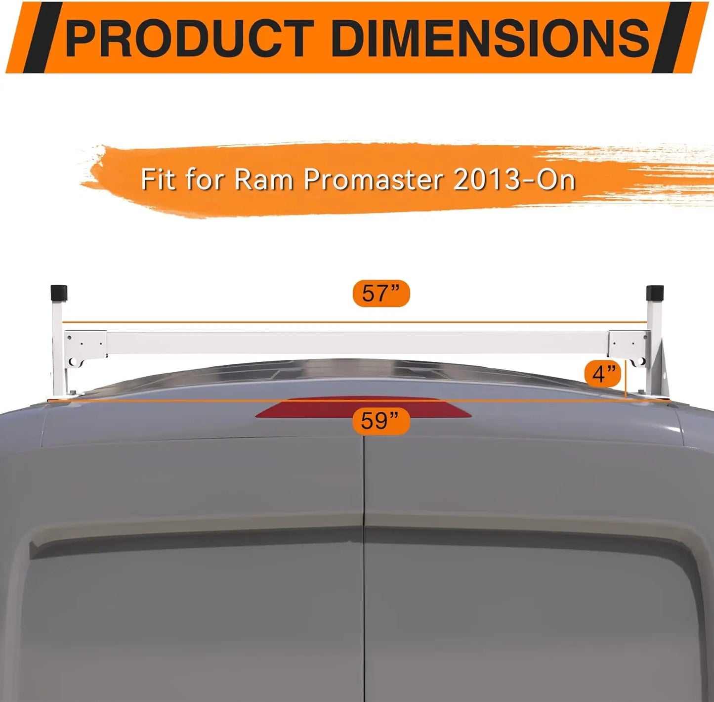 Van Roof Ladder Rack Fit for RAM ProMaster-10