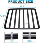 63" x 55" Car Roof Platform for Jeep Wrangler Gladiator - MELIPRON