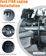 Vehicle Laptop Mount for Ford F150 250 350-9