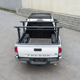 Melipron Adjustable Ladder Rack for Full-Size Truck Beds –  Heavy-Duty Aluminum Work Rack for Lumber, Pipes, Ladders & Tools