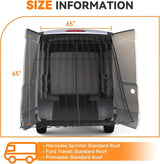 Van Bug Screen for Ford Transit Mercedes Sprinter RAM Promaster Standard Roof