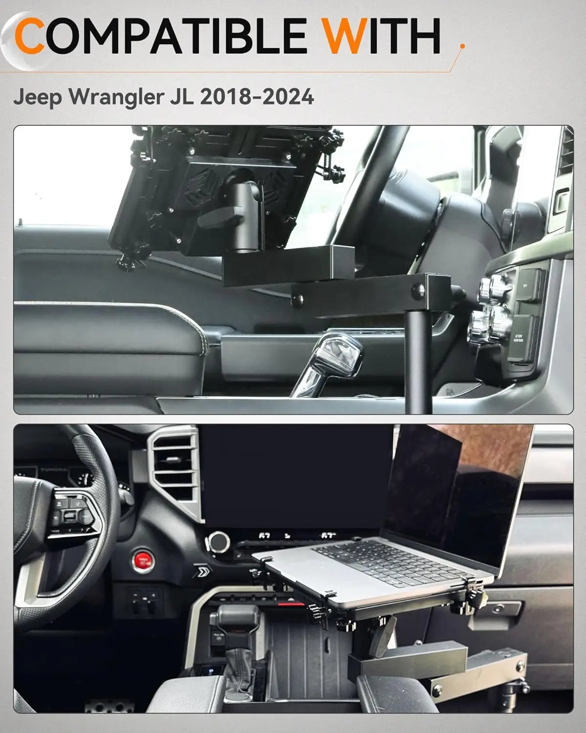 Van Laptop Mount for Jeep Wrangler JL-2