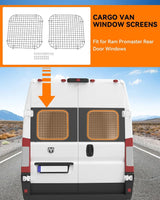 2Pcs Rear Security Window Screens for RAM ProMaster - MELIPRON