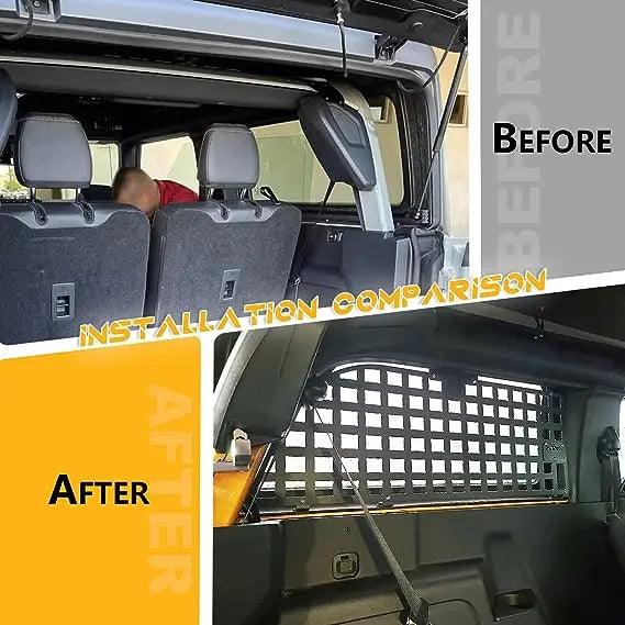 Rear Window Molle Panel for Bronco 2 Door