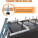 Van Roof Ladder Rack for RAM ProMaster City 2 Bars with Rear Cargo Roller-7