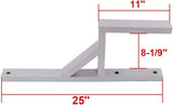 2x Aluminum Side Mount Trailer Ladder Rack