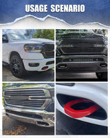 Ram 1500 Front Tow Hooks with Bumper Bezels - MELIPRON