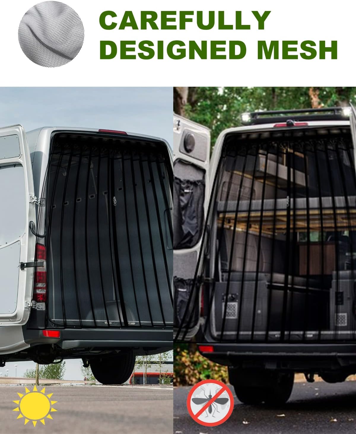Magnetic Mercedes-Benz Sprinter Van Bug Screen