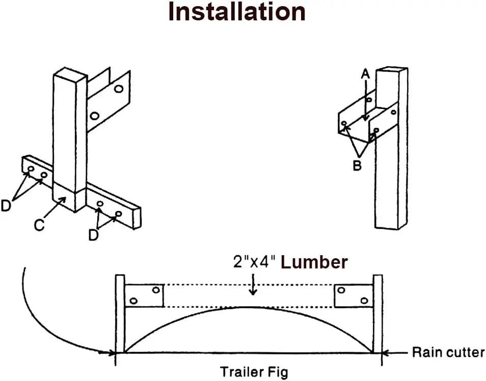 Enclosed Trailer Roof Ladder Rack