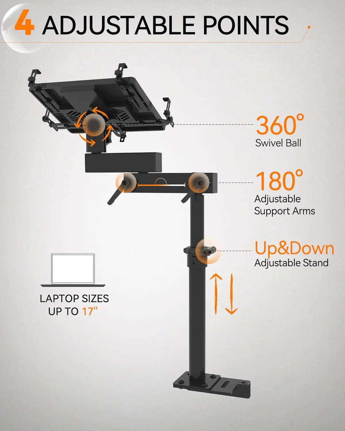 Vehicle Laptop Mount for Tesla Cybertruck