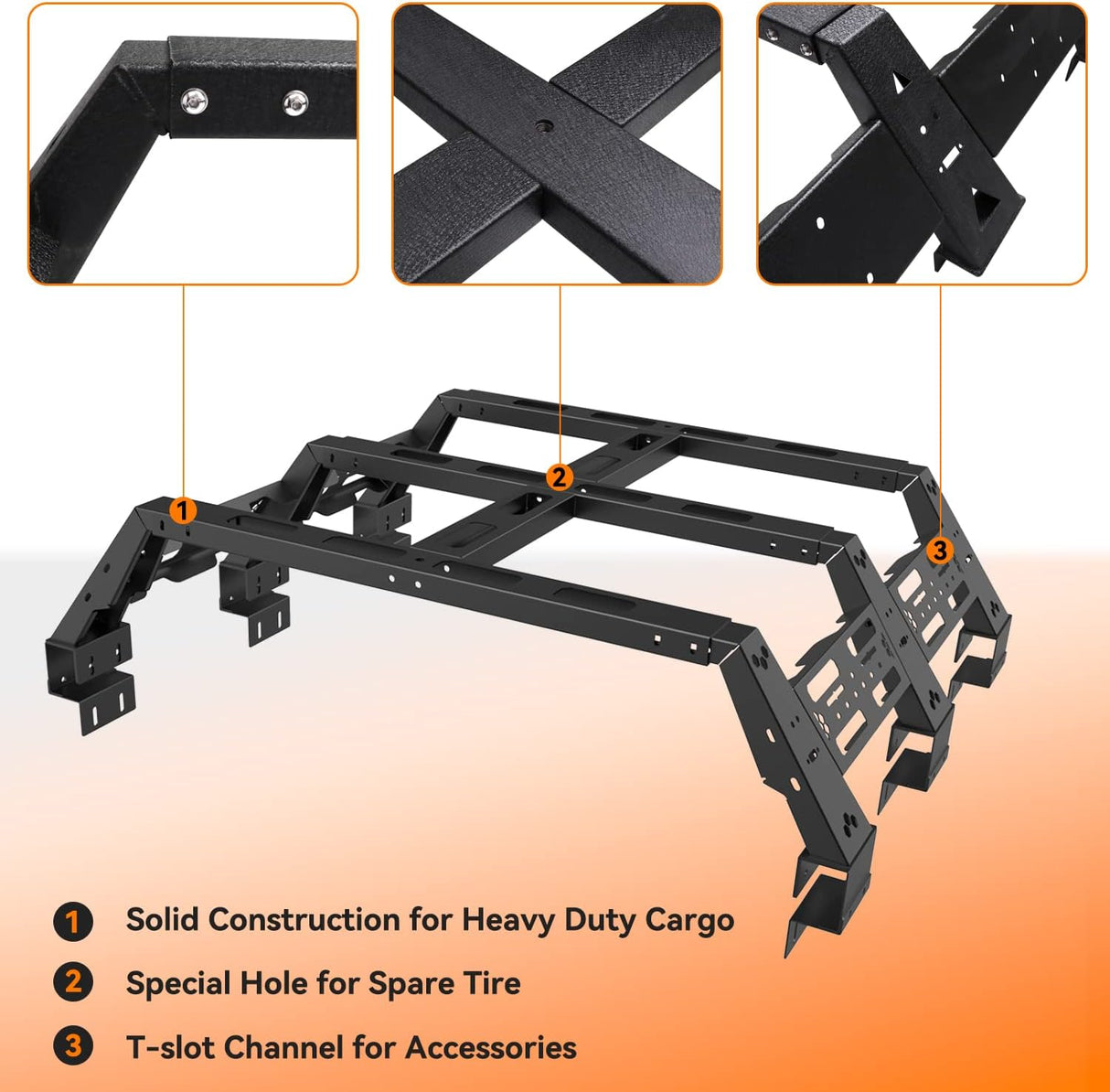 MELIPRON Ford F150 Overland Bed Rack -12