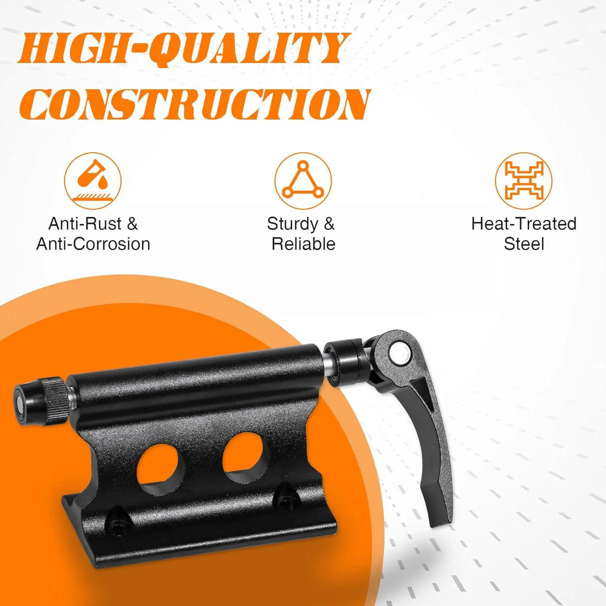 Truck Bed Bike Rack Mount Lockable Quick Release Bike Fork with Titan Strap