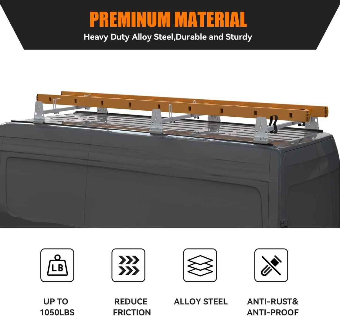 MELIPRON Cargo Van Roof Rack for Ford E150 250 350 Chevy Chevrolet ...