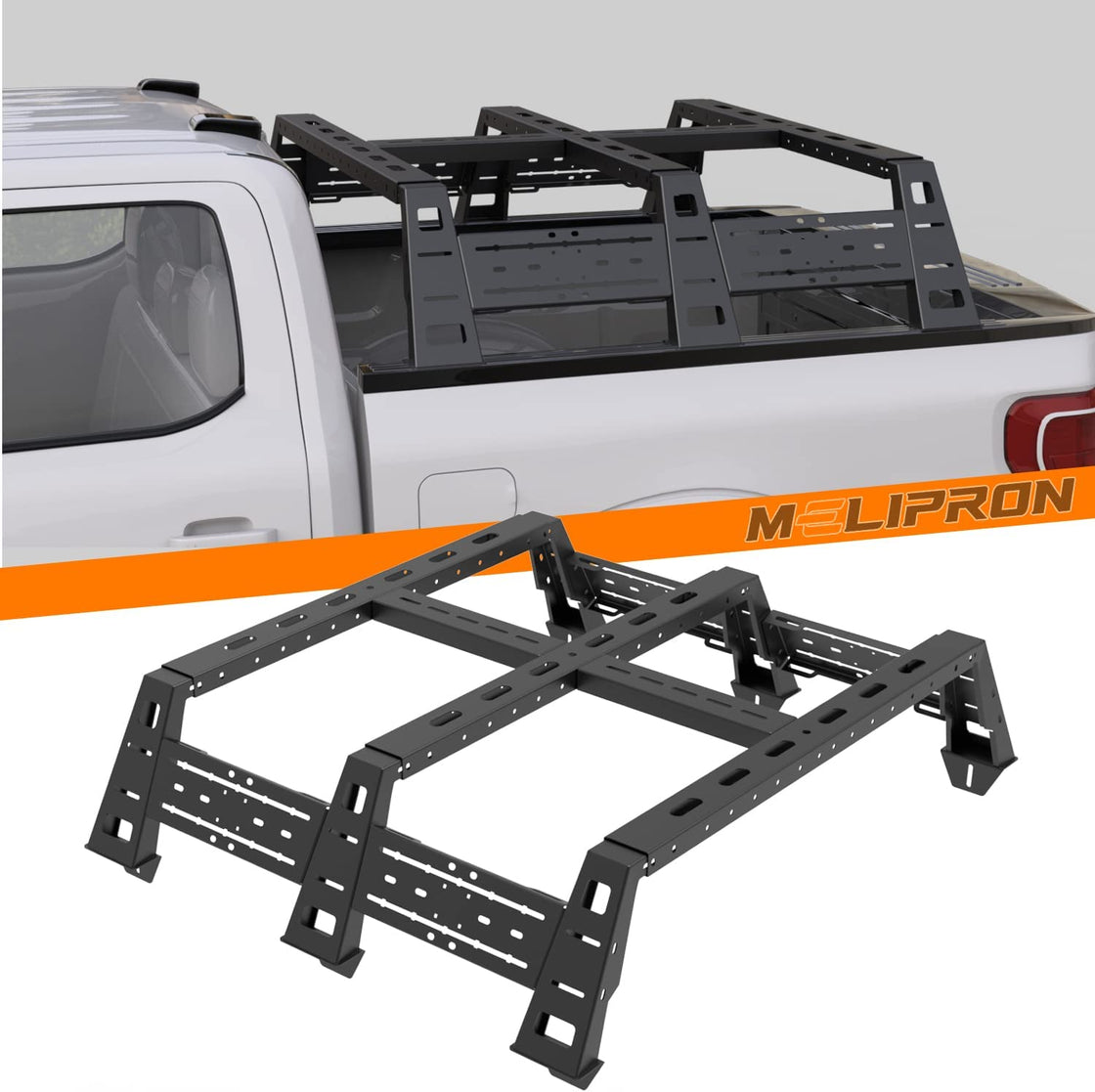 High Overland Truck Bed Rack for Jeep Gladiator JT 2020-2023 - MELIPRON