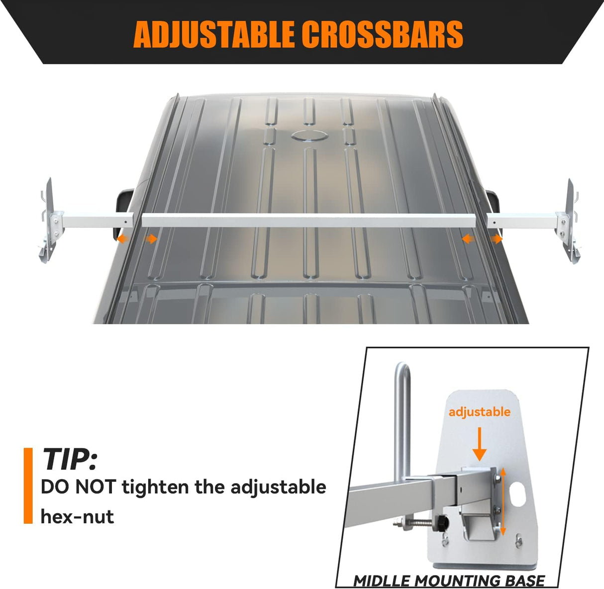 Gutter Mount Roof Rack StarONE Universal Van Roof Rack Ladder Rack