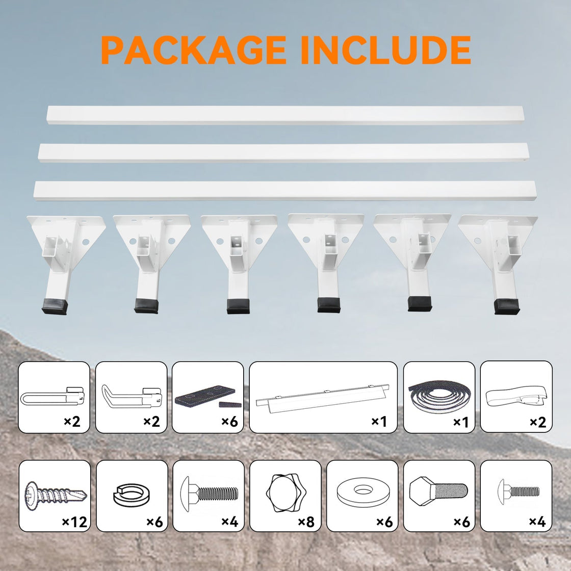 Roof Ladder Rack with Wind Deflector for Ford Transit – MELIPRON