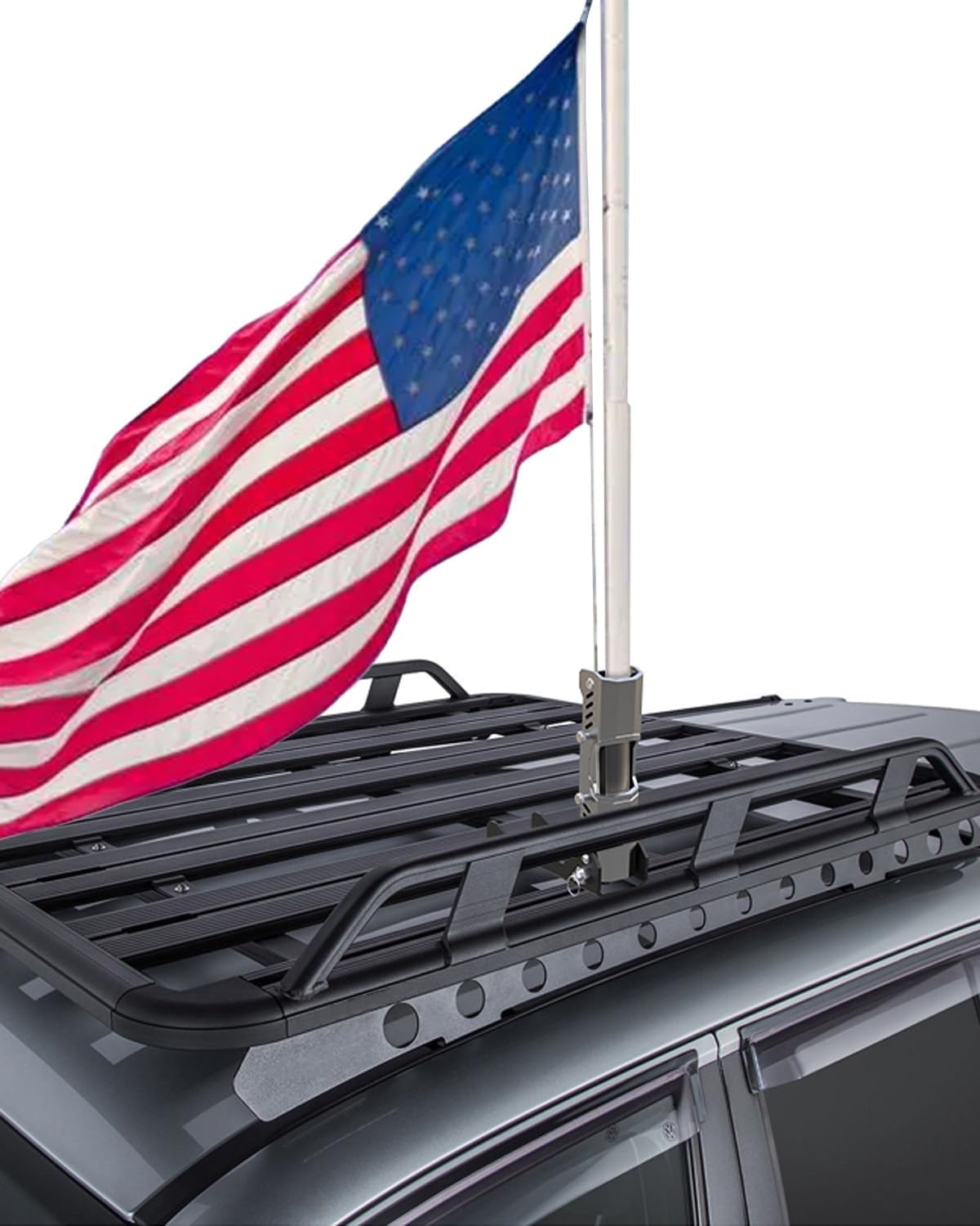 Foldable Truck Platform Roof Rack Flag Pole Mount Fit for Truck Flag ...