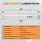 Ford Transit 150 250 350 Cargo Van Roof Rack 2 Crossbars-7