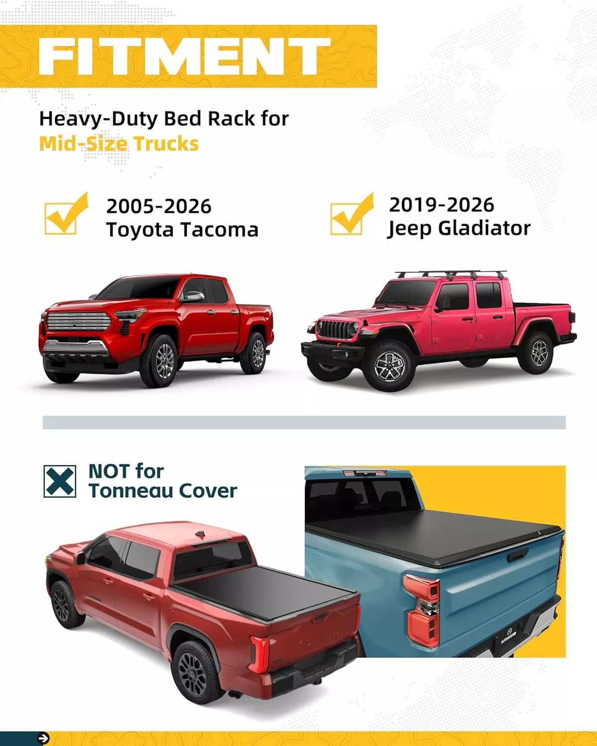 Heavy Duty Ladder Rack with T-Slot Side Bars-2