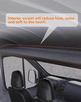 Sprinter Aluminum Van Headliner Shelf with Curtain Rod-11