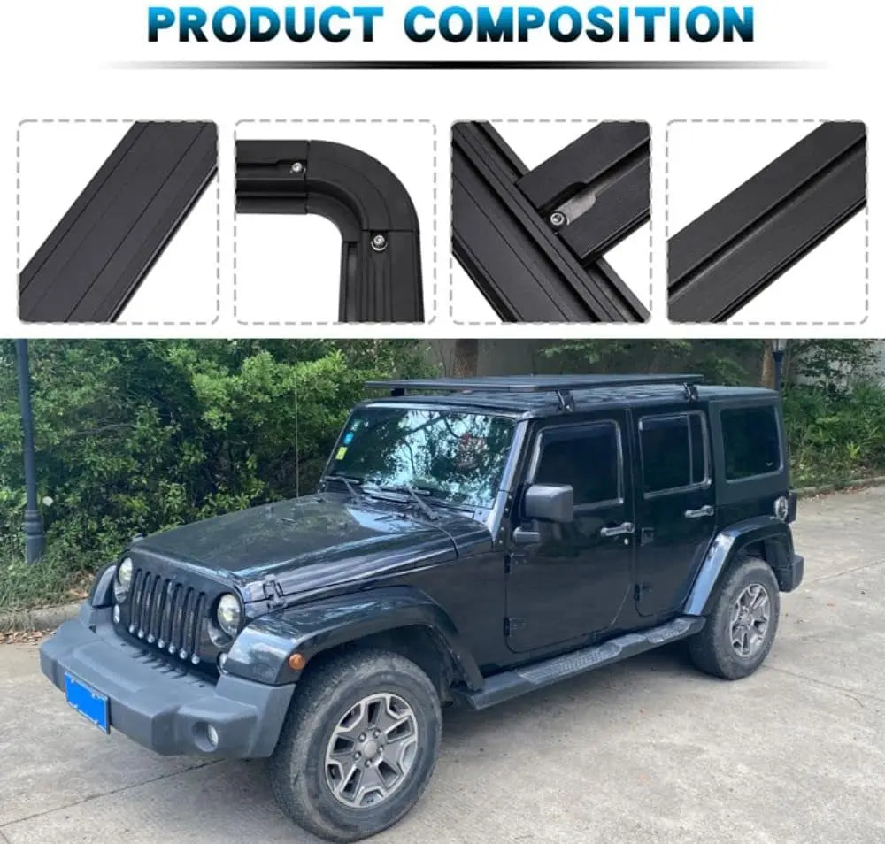 63" x 55" Car Roof Platform for Jeep Wrangler Gladiator - MELIPRON