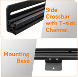 Van Roof Ladder Rack with Wind Fairing for Solar Panels Installation-13