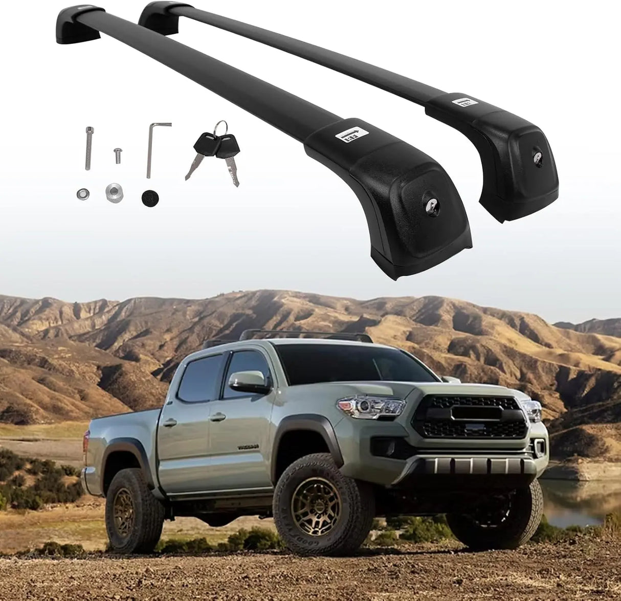 Lockable Cross Bar for Toyota Tacoma Double Cab-9