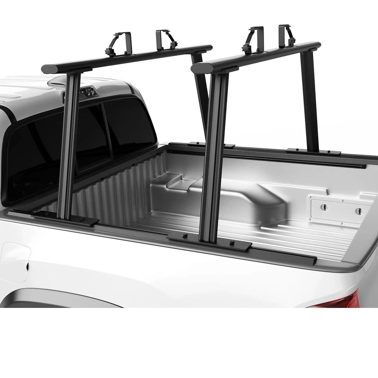 MELIPRON Aluminum Truck Bed Rack Adjustable Pickup Truck Bed Ladder Rack with Ladder Stops