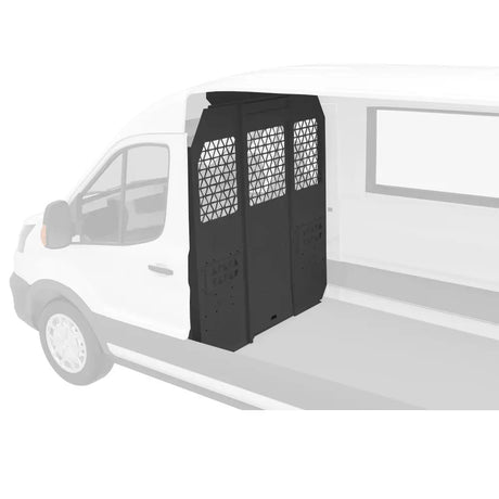 Safety Partition Cargo Van Bulkhead Fit For Ford Transit Mid-Roof Black - MELIPRON