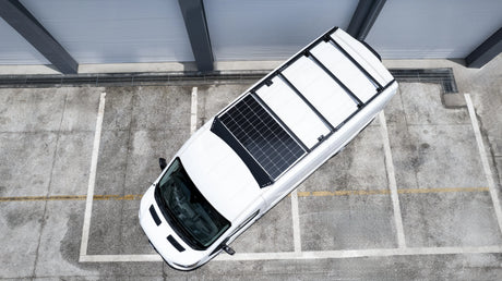 Aluminum Van Roof Rack Pro for Ford Transit 148" with Wind Fairing-1