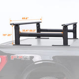 800 LBS Heavy Duty Ladder Rack for Truck Bed with Tonneau Cover-9