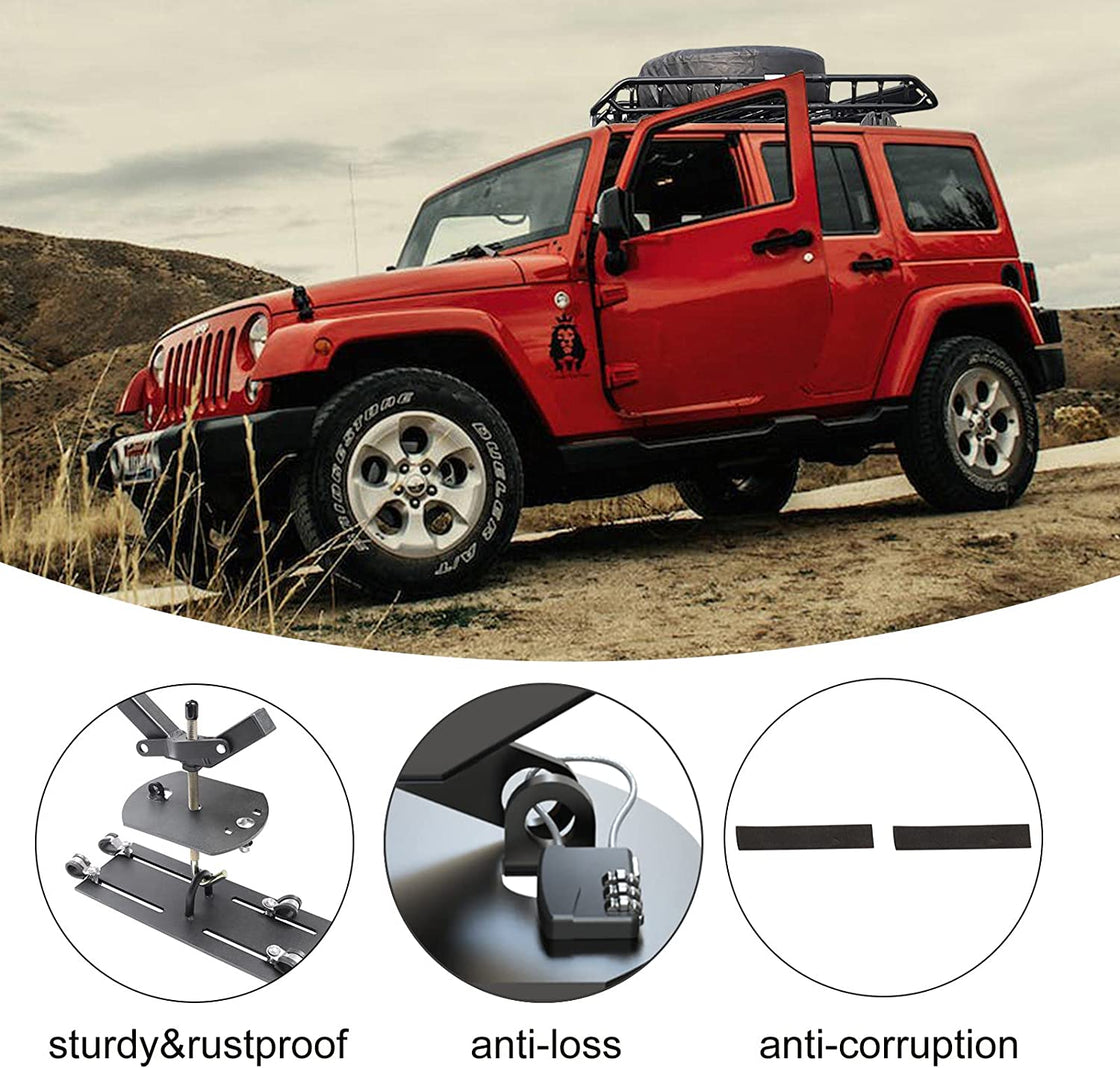 Universal Spare Tire Carrier for Roof Rack